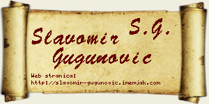 Slavomir Gugunović vizit kartica